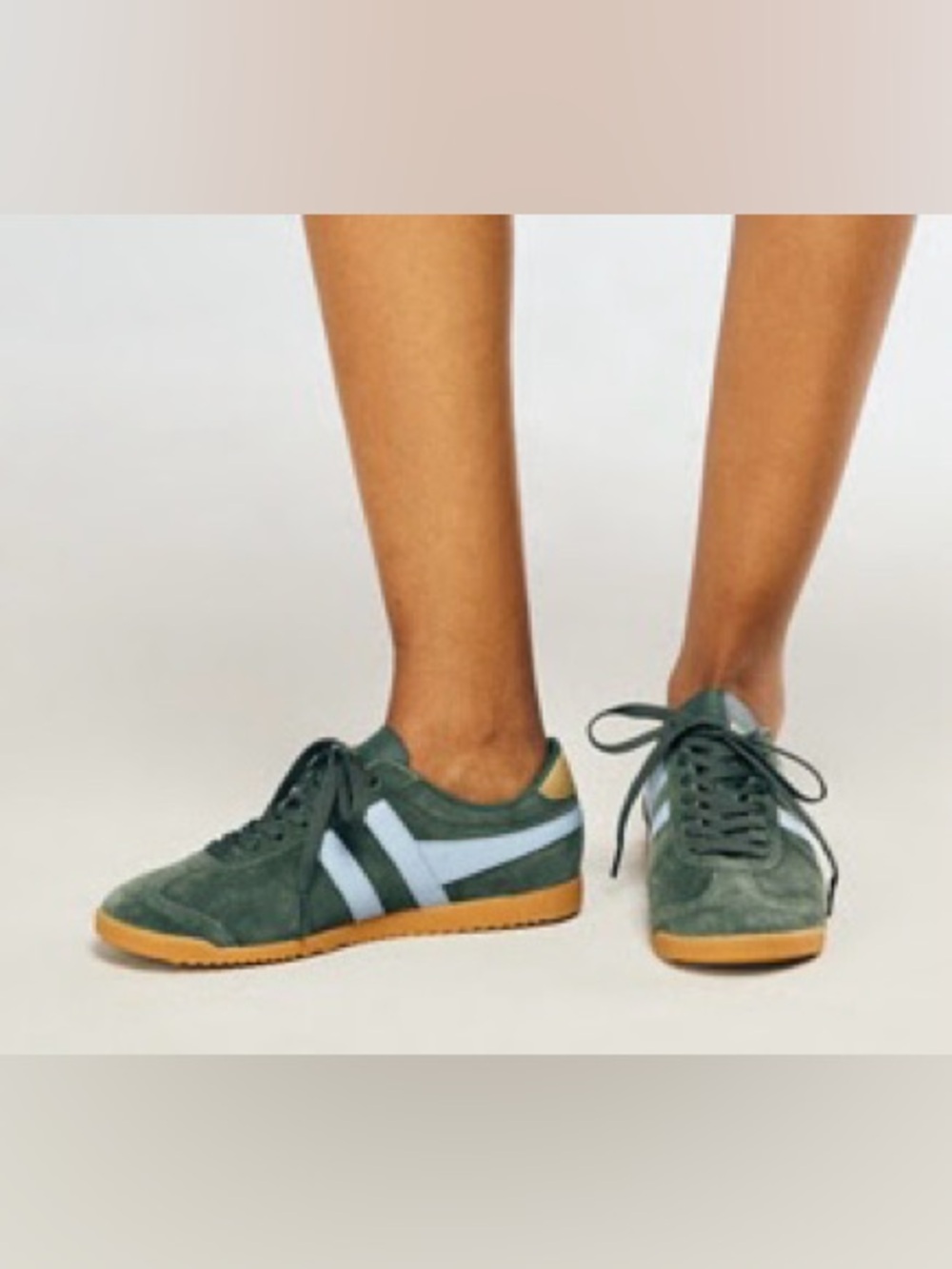 Gola Green Suede Sneakers- Exclusive Bullet Pure Sneakers